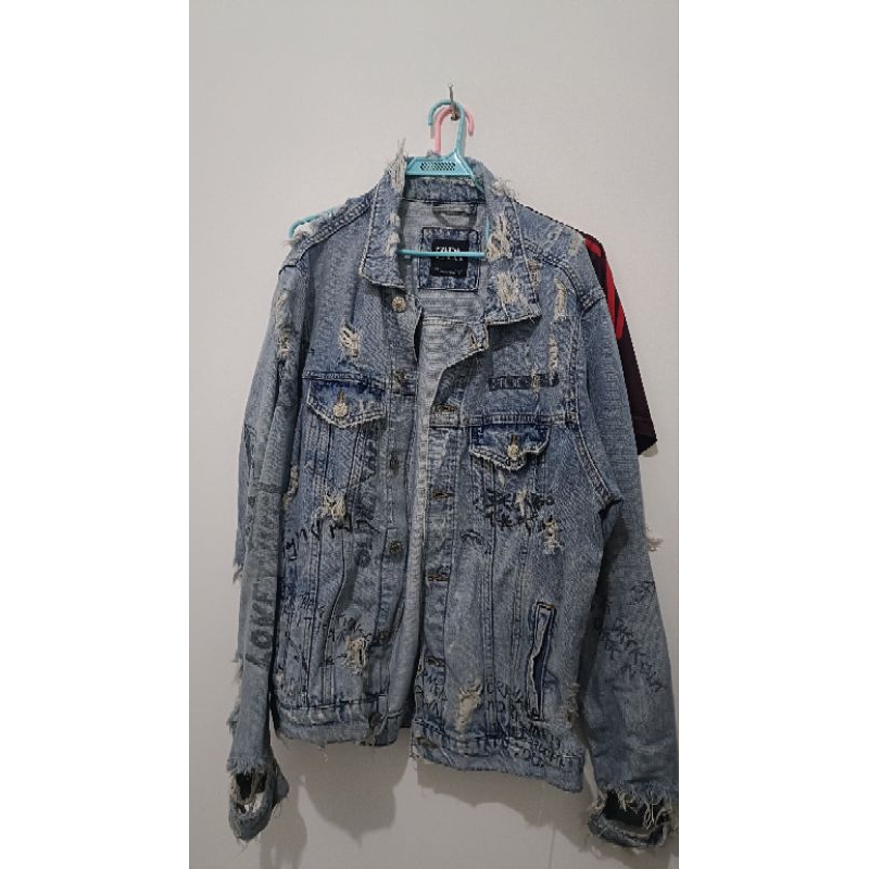 jaket denim zaraman