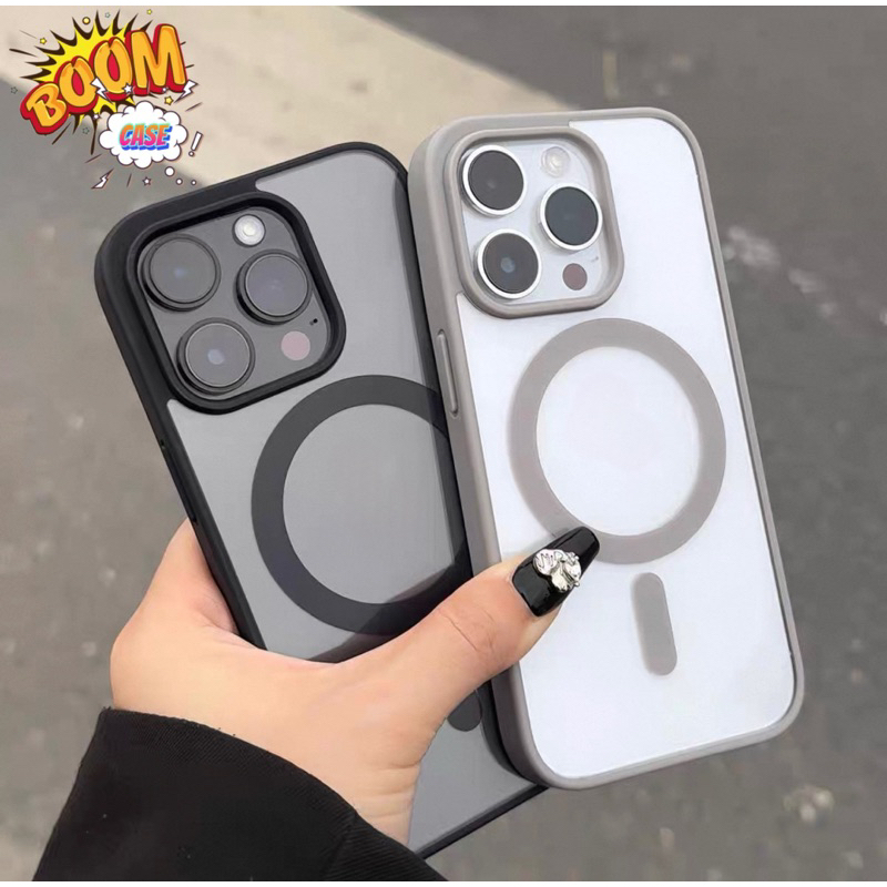 Asmara Home + Pack Box  Premium Hybird Slim Magsafe Clear Edition Case Iphone X Xr Xs Max 11 12 13