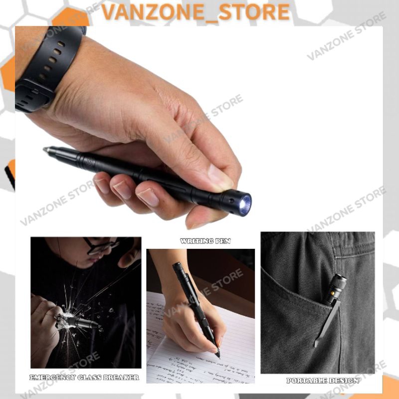 

Pena Senter LED Mini Multifungsi EDC Outdoor Taktis Kado Hadiah Alat ATK Kantor