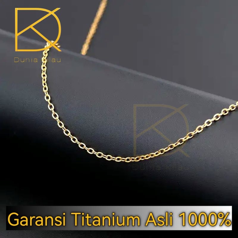 ( COD ) Kalung Titanium Rantai Nori Premium Kalung Pria Kalung Wanita kalung Anti Karat