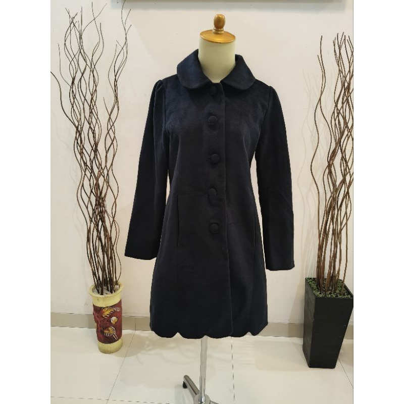 Coat Wol Earth Music & Ecology Navy