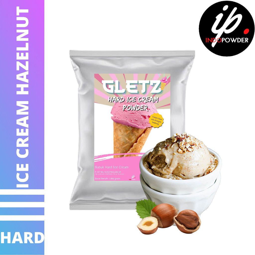 

HARD ICE CREAM HAZELNUT 1Kg - Bubuk Es Krim HAZELNUT - Bubuk ES CREAM - ICE CREAM Powder 1Kg