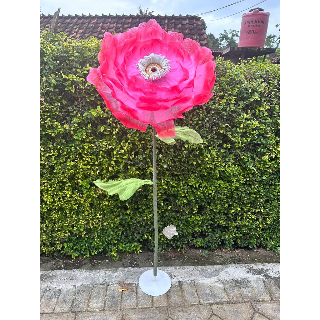 standing bunga lampu motif bunga Peony dekorasi pelaminan / Bunga lampu hias photogrgraphi / bunga h