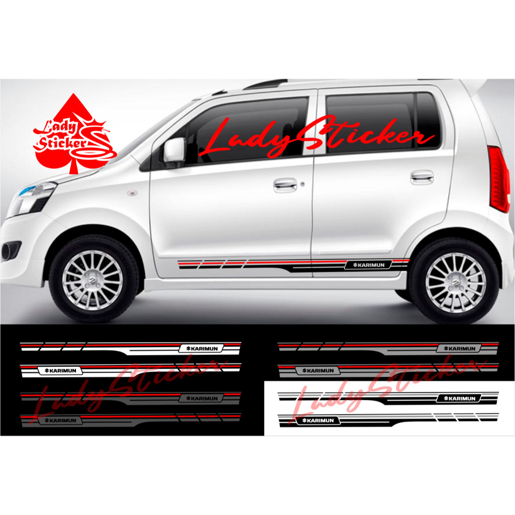 Sticker stiker mobil karimun cutting sticker mobil suzuki karimun