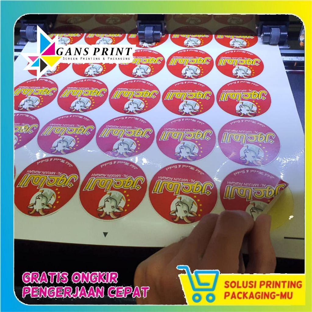 

Cetak Stiker Vinyl Susu Anti Air Cocok Untuk Toples Kue Lebaran