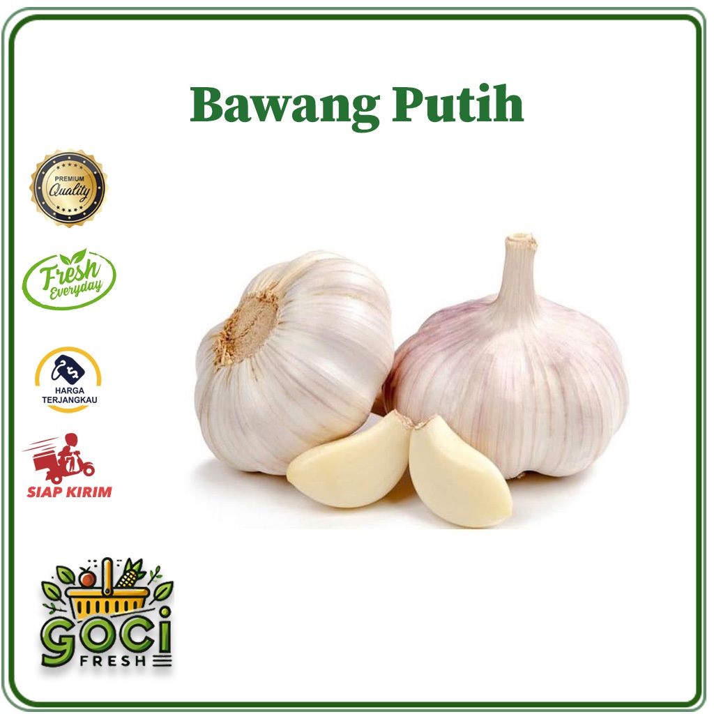 

GOCI FRESH - BAWANG PUTIH 250 GRAM - 1 KG DENPASAR