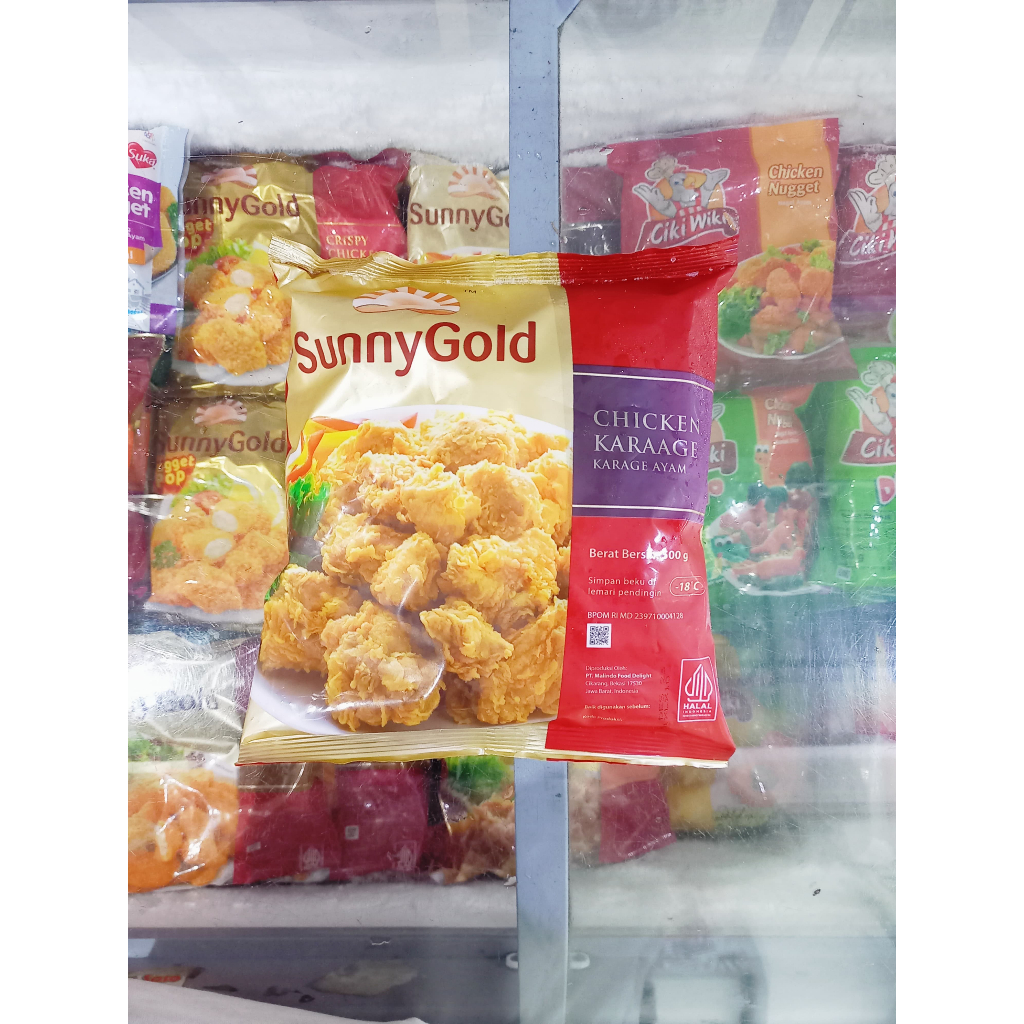 

Frozenfood SUNNY GOLD Chicken Karage Original/Pedas 500gr