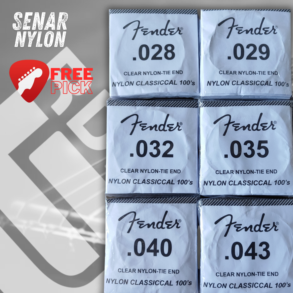senar gitar fender klasik nilon eceran 1-6