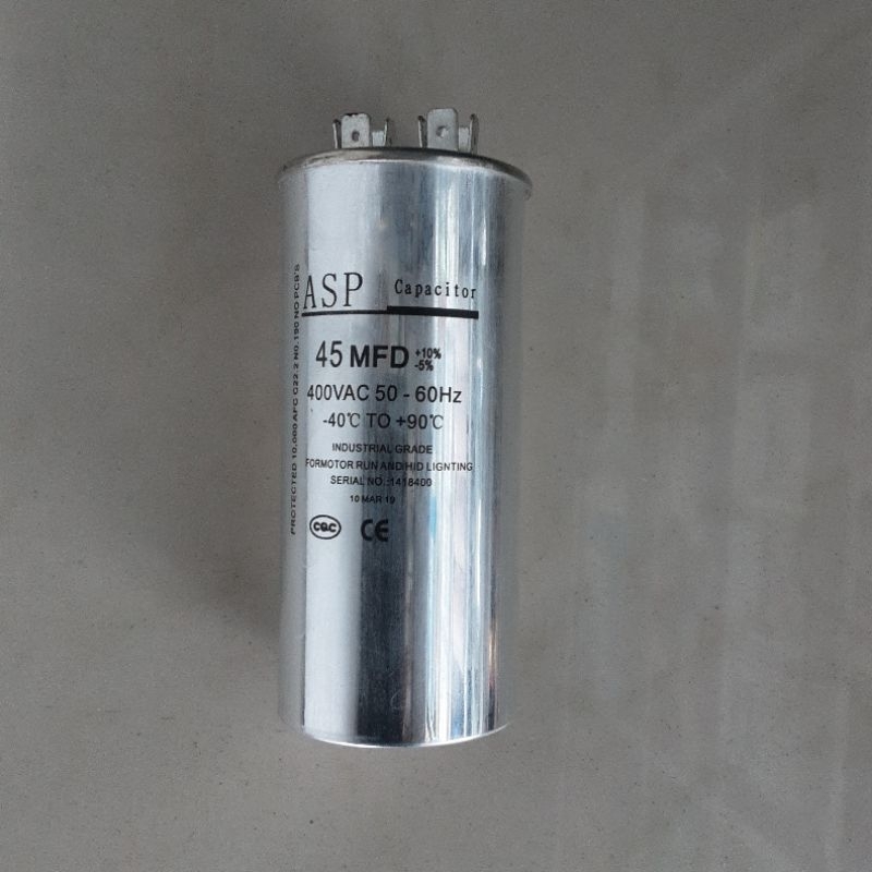 capasitor ac 45uf 400vac kapasitor 45uf 400vac