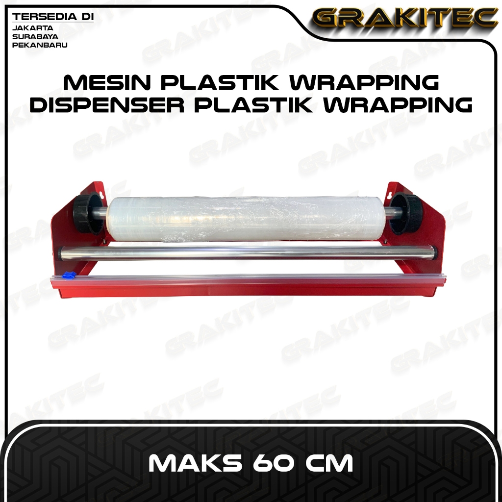

Mesin Plastik Wrapping / Dispenser Plastik Wrapping Maks 60 CM CABANG JAKARTA