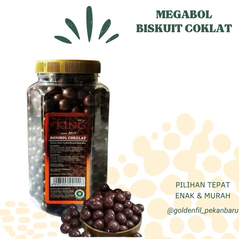 

1 Toples D'King megabol biskuit Coklat