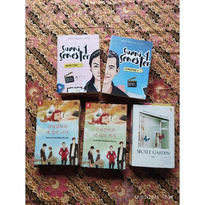 Buku Kumpulan Cerpen - Novel; KOMA, CINDERELLA DAN EMPAT KESATRIA, SECRET GARDEN, WRITER vs EDITOR, 