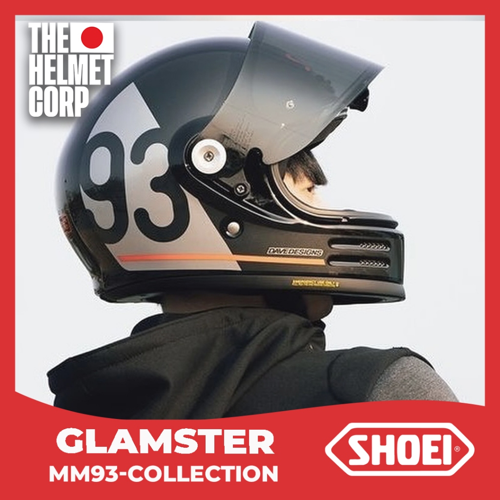 SHOEI GLAMSTER MM93 COLLECTION MARQ MARQUEZ FULL FACE VINTAGE HELMET