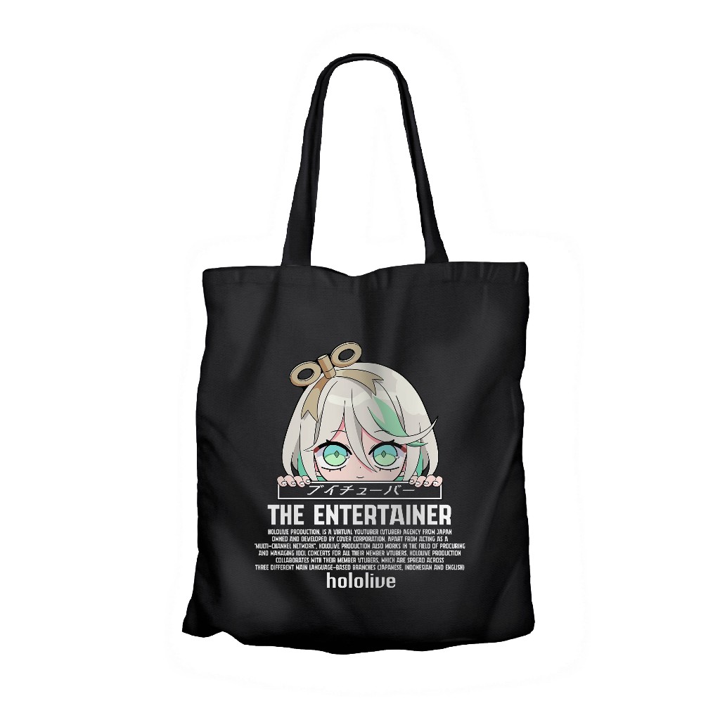 Tote bag infinite anime vtuberCECILLIA IMMERGREEN PEEKER ALT-HOLOLIVEmaterial canvas