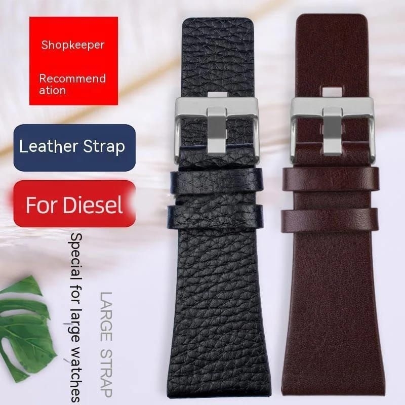 Tali kulit Jam tangan DIESEL Strap Jam Diezel Tali Kulit ukuran 28mm 30mm 32mm