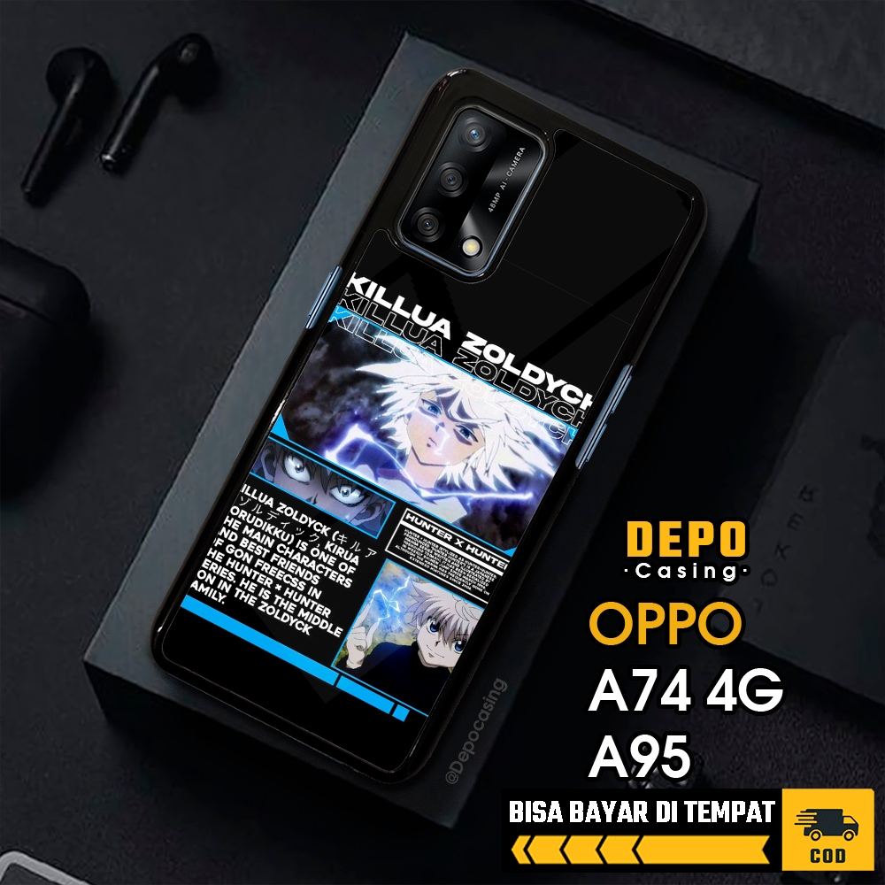 Case Oppo A74 4G A95 Casing Oppo A74 4G A95 Casing Depo Casing [HXH] Case Glossy Case Aesthetic Cust