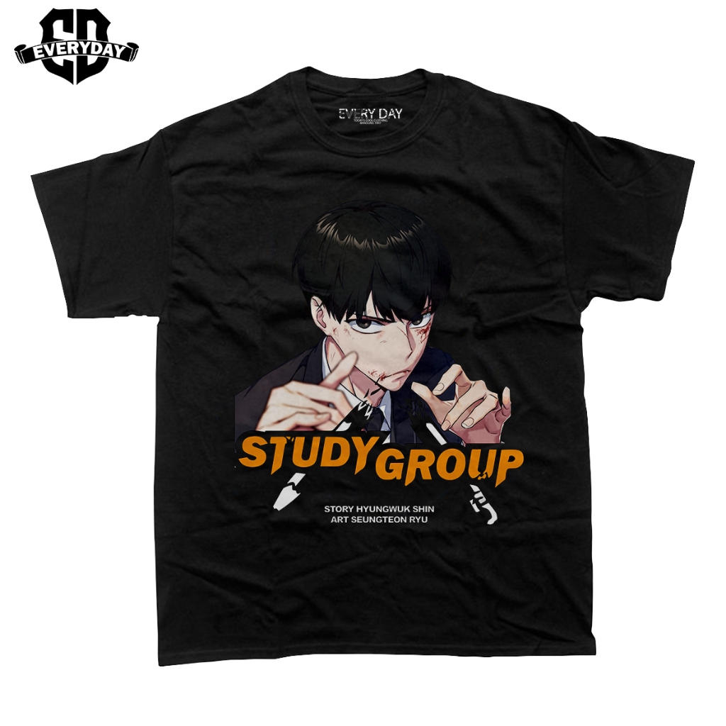 Kaos Drama Study Group Webtoon Gamin Tshirt Manhwa Cotton Combed 24s
