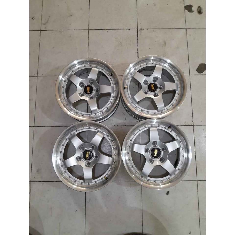 Velg Seken Apv, Luxio, Brv HSR BOB RING 16 LOBANG 5X114 SILVER POLISH