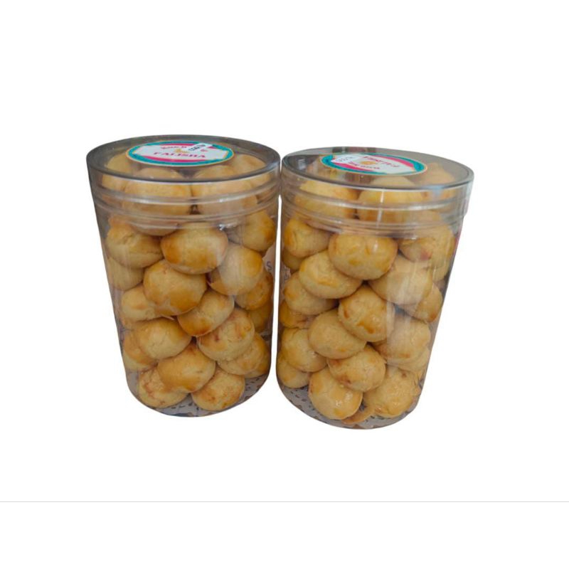 

Kuker kue kering falisha nastar isi selai nanas kemasan toples tabung berat kurleb 430gr