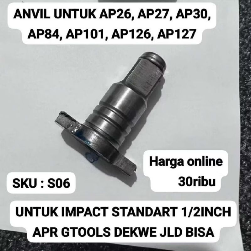 S06 Anvil Impact Wrench Apr Standart Ujung Kepala Spare Part