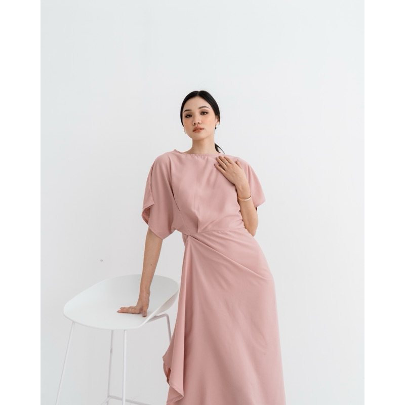 GHAIS | Meena Dress / Dress Wanita / Atasan Wanita/ Pakaian Wanita / Terusan Wanita / Baju Muslim/ B