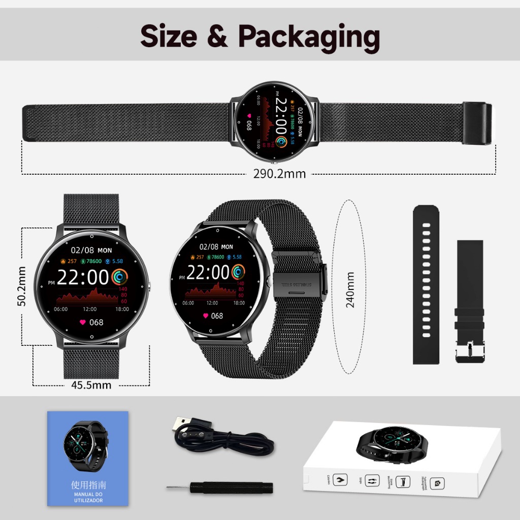 TERBARU LIGE SMART WATCH MEN WOMEN ASLI ANTI AIR MULTI FUNGSI FITNESS SPORTS JAM TANGAN PRIA WANITA