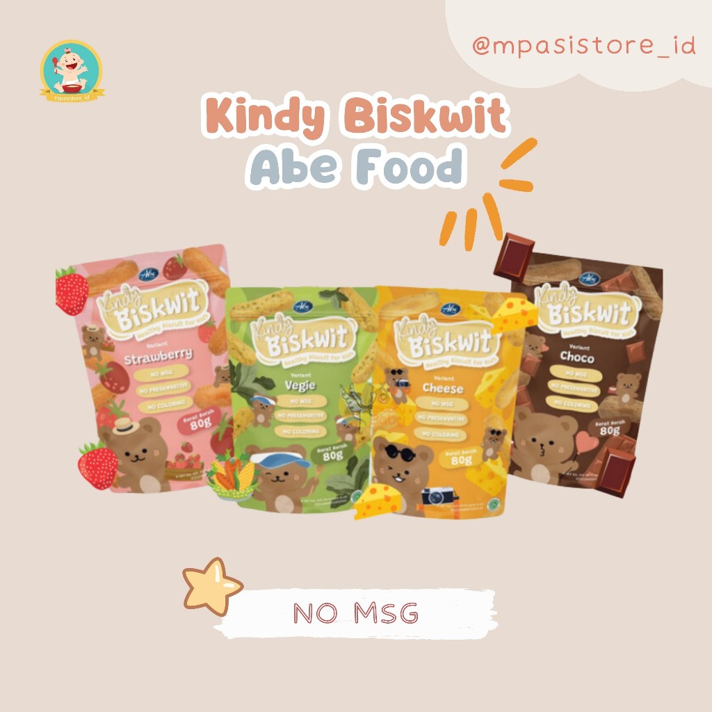 

Abe Food Kindy Biskwit - Healthy Biscuit for Kids Usia 1tahun