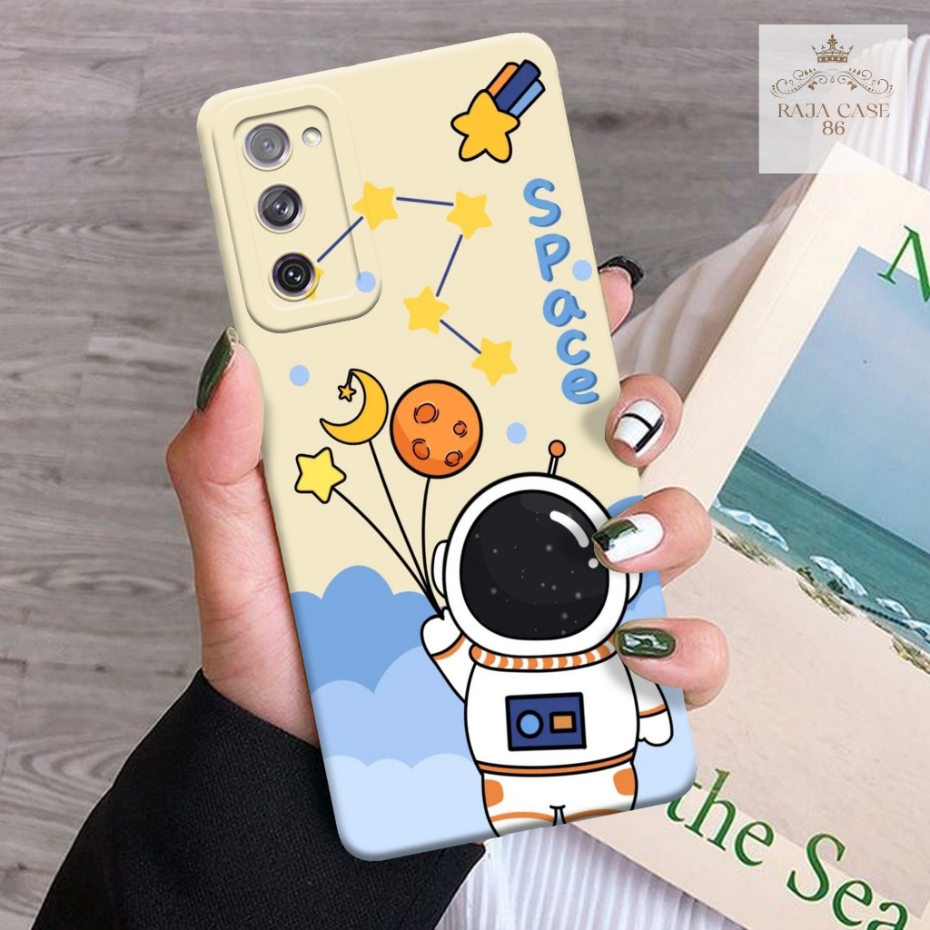 Softcase Samsung Galaxy S20FE - Rajacase - Case Samsung Galaxy S20FE - Motif Case Astronot - Case Sa