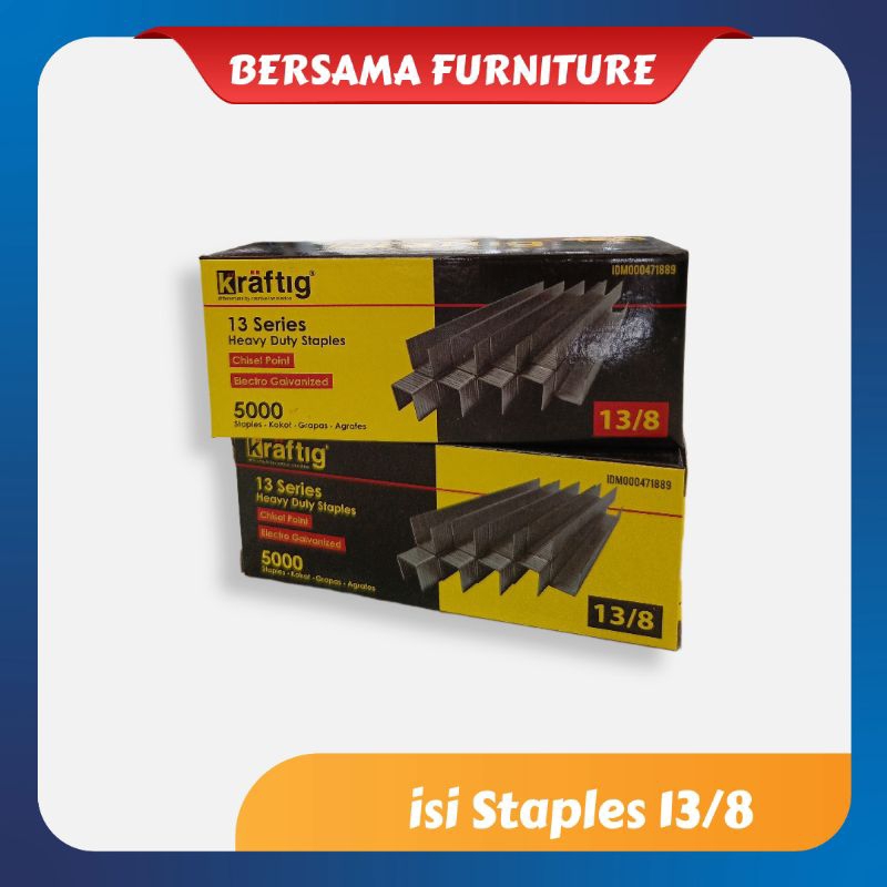 

isi STAPLES tembak 13/8 Staples manual merk KRAFTIG