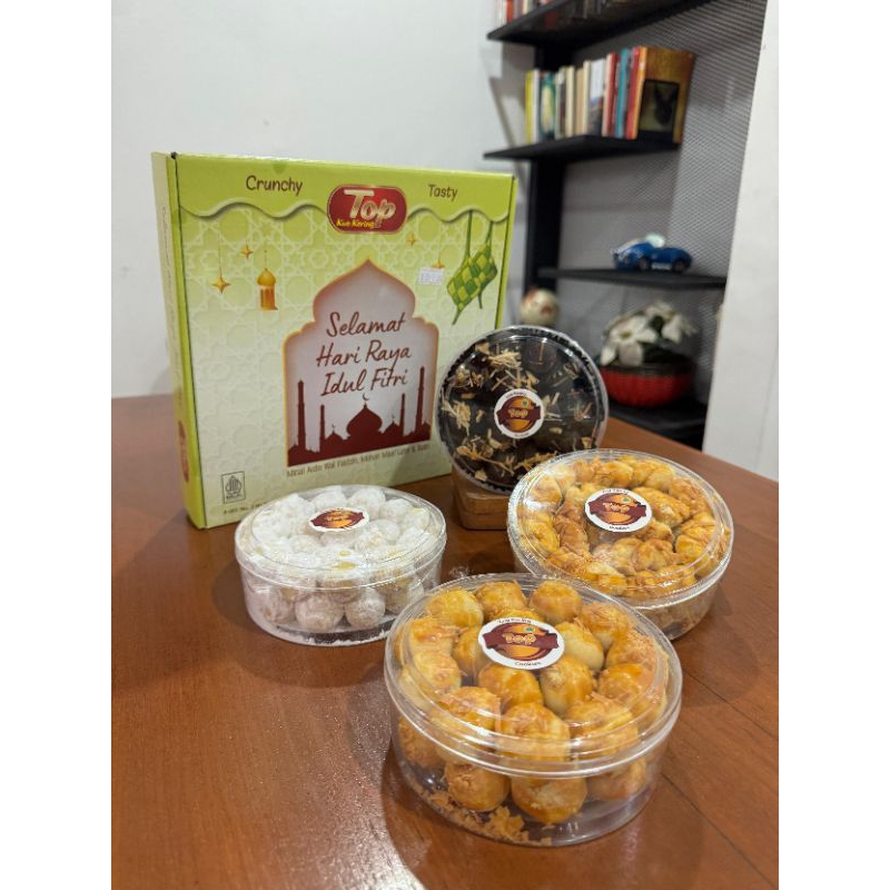 

NURA COOKIES / KUE KERING SPECIAL KEJU BIKIN NAGIH / KUE LEBARAN ISI 4 TOPLES COOKIES / KUE NASTAR / KUE HARI RAYA / HAMPERS LEBARAN / PARCEL KUE LEBARAN / KUE KERING / KUE VIRAL / KUE 2025 / KUE ENAK / HAMPERS HARI RAYA / PARCEL