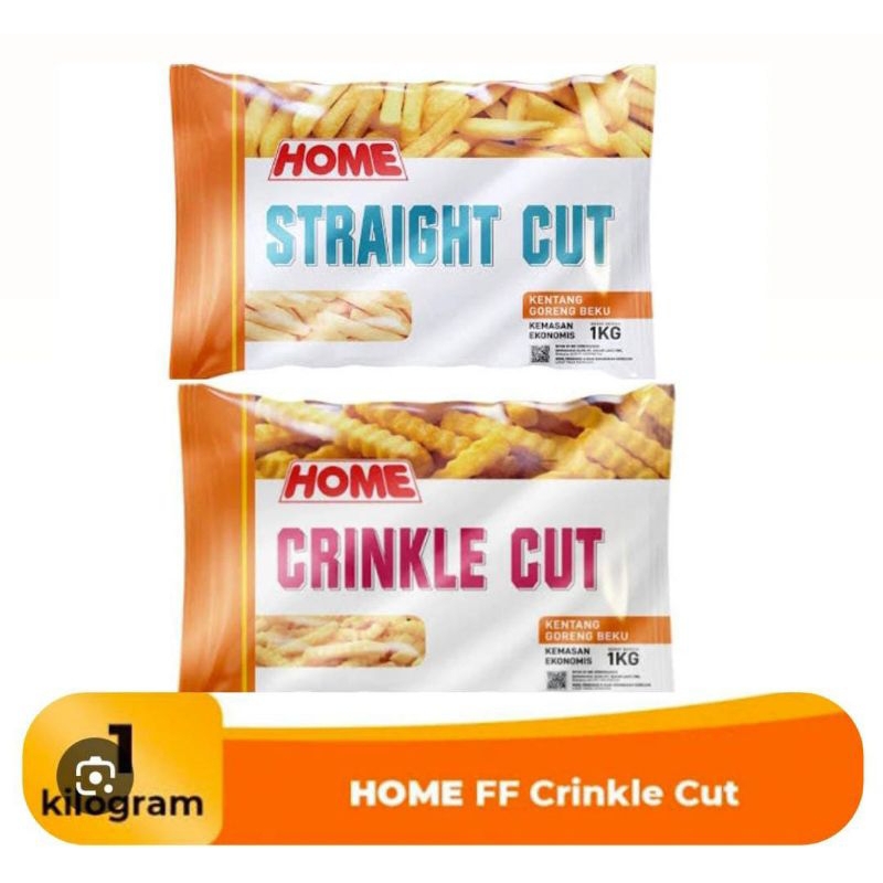 Kentang Goreng Home Crinkle/Straight Cut 1kg - Frozen Food