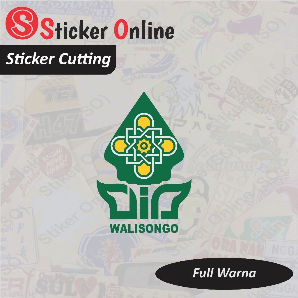 Stiker UIN Walisongo | Sticker Cutting UIN Walisongo Motor Mobil