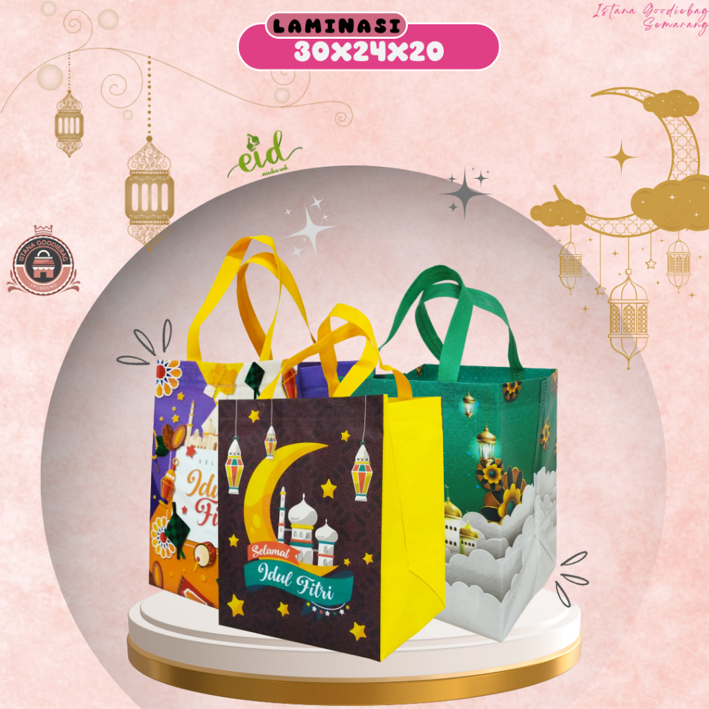 

[LEBARAN] Tas Hantaran Lebaran Medium | Tas Hantaran Idul Fitri | Laminasi 30x24x20