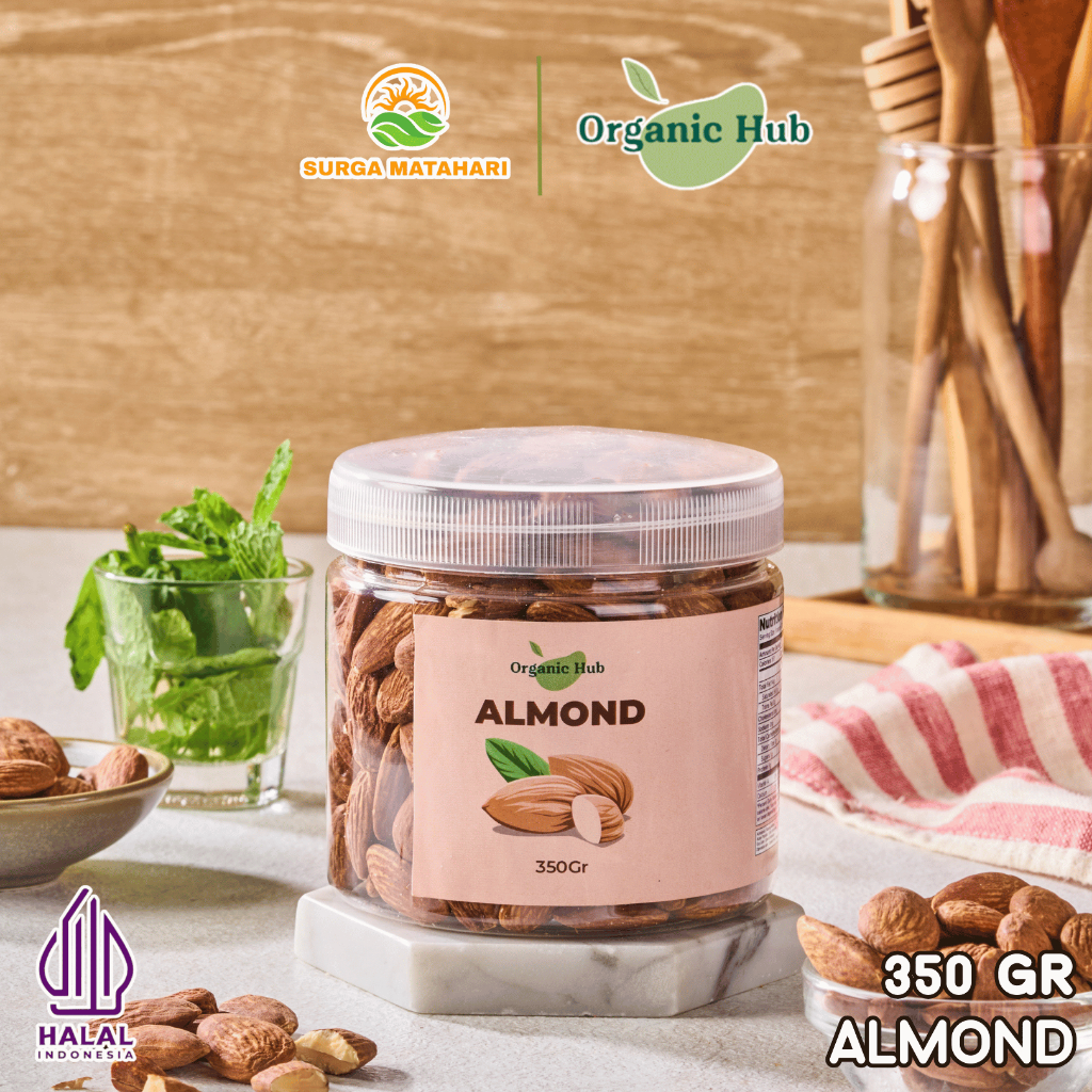 

Organic Hub Kacang Almond Panggang Roasted 350 gr