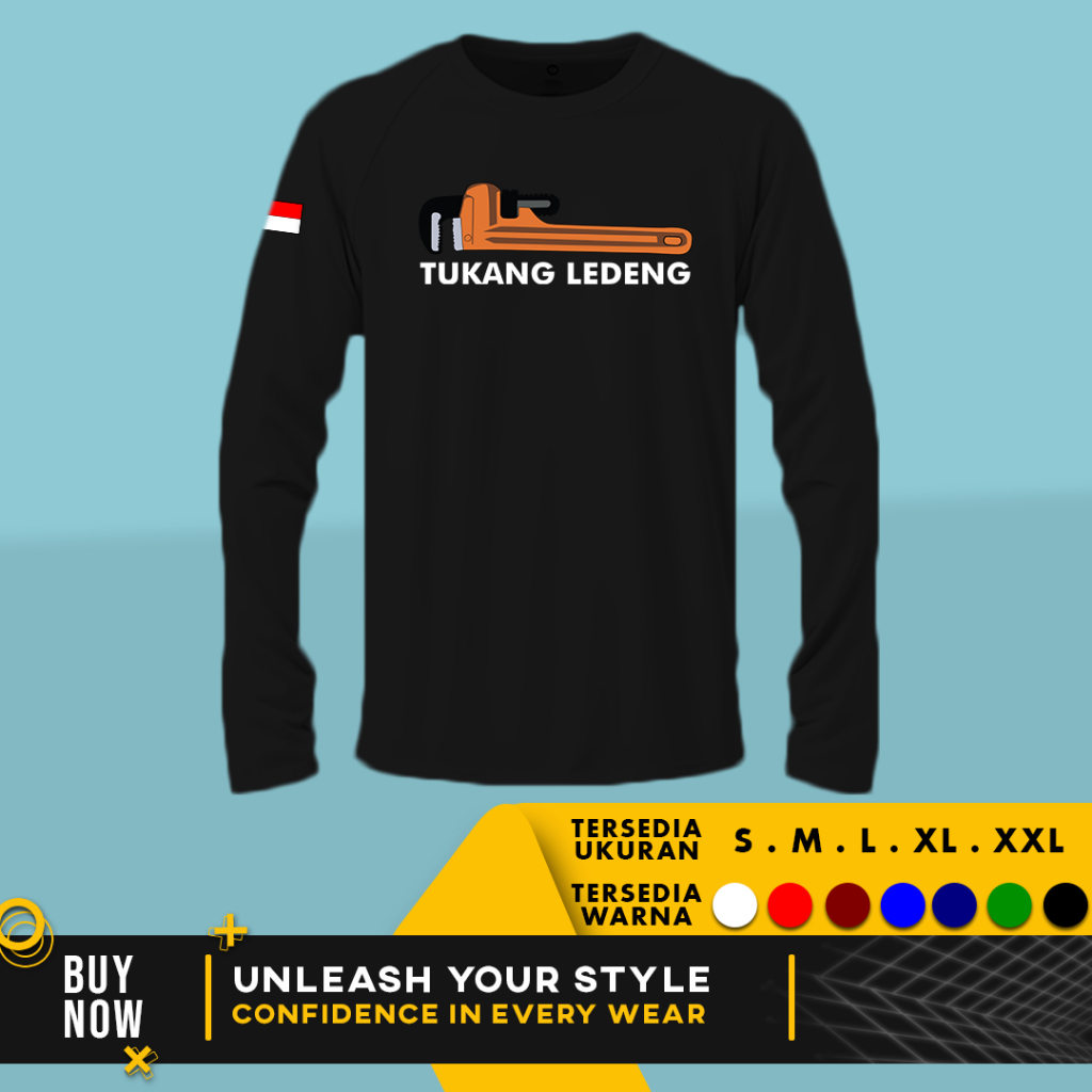Kaos Baju Tukang Ledeng PDAM | LENGAN PANJANG | Cotton Combed 30s