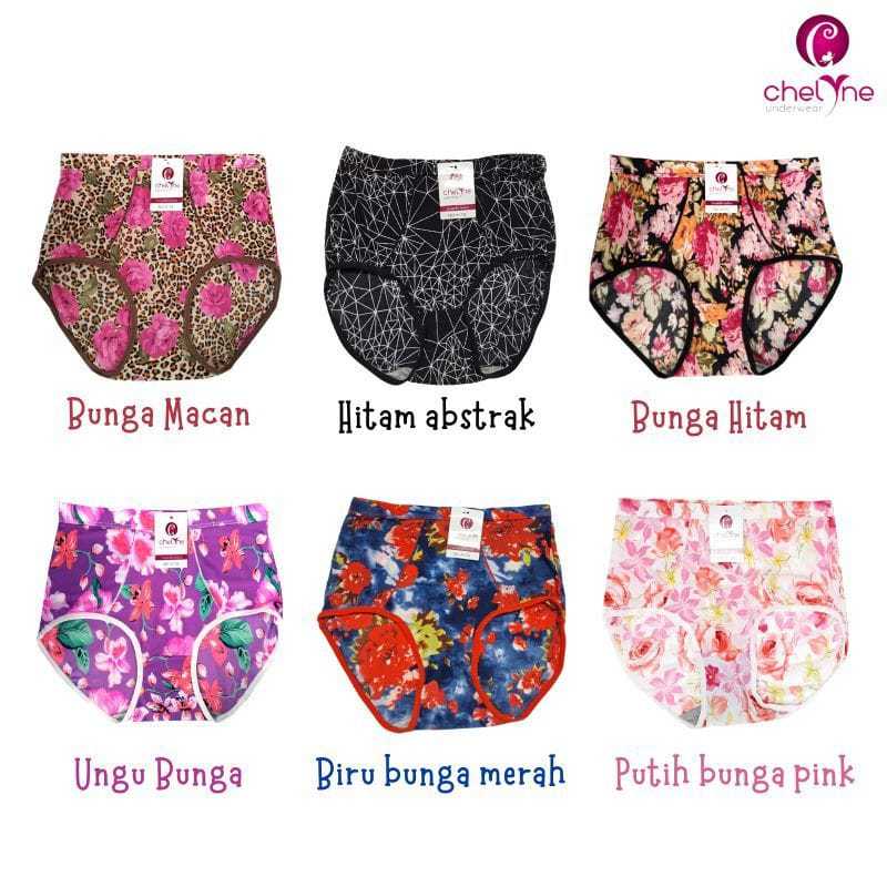 CD Wanita Chelyne XL - X178  Lycra Motif