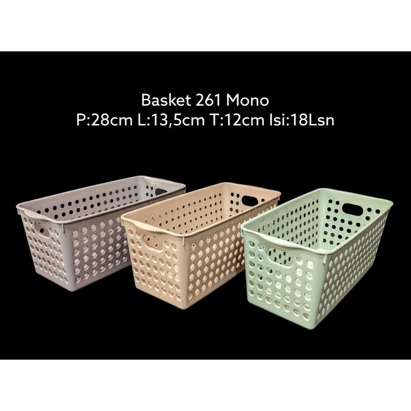KERANJANG PLASTIK SERBAGUNA STOCK BASKET ERIKO 261