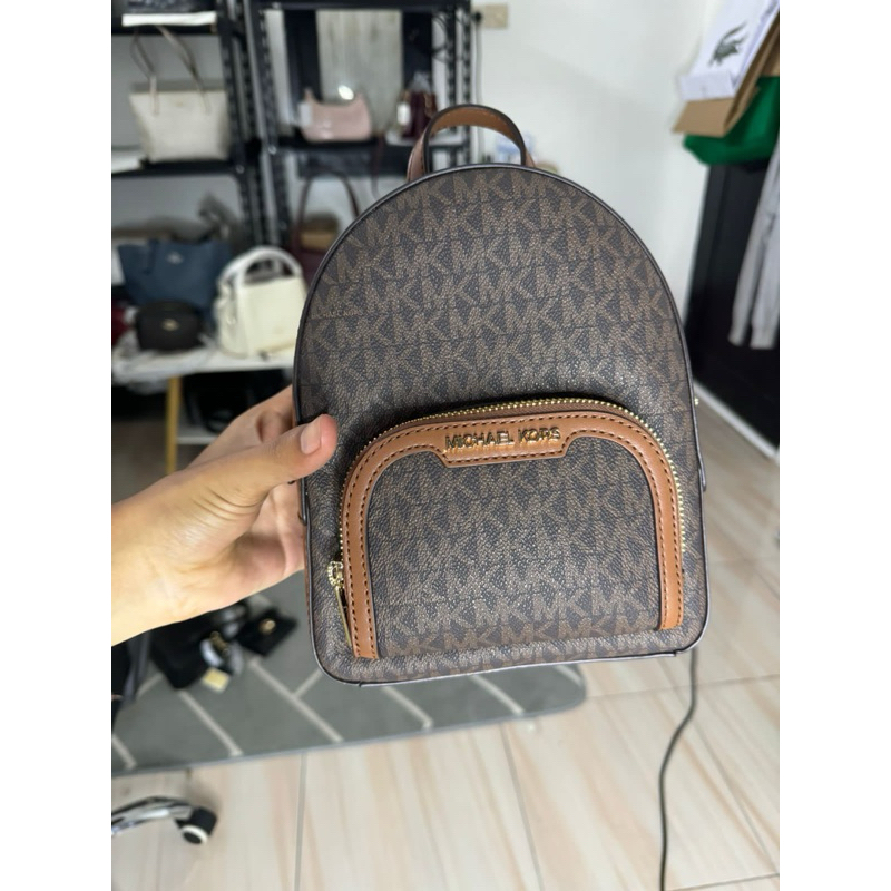 mk backpack mini brown jayclee