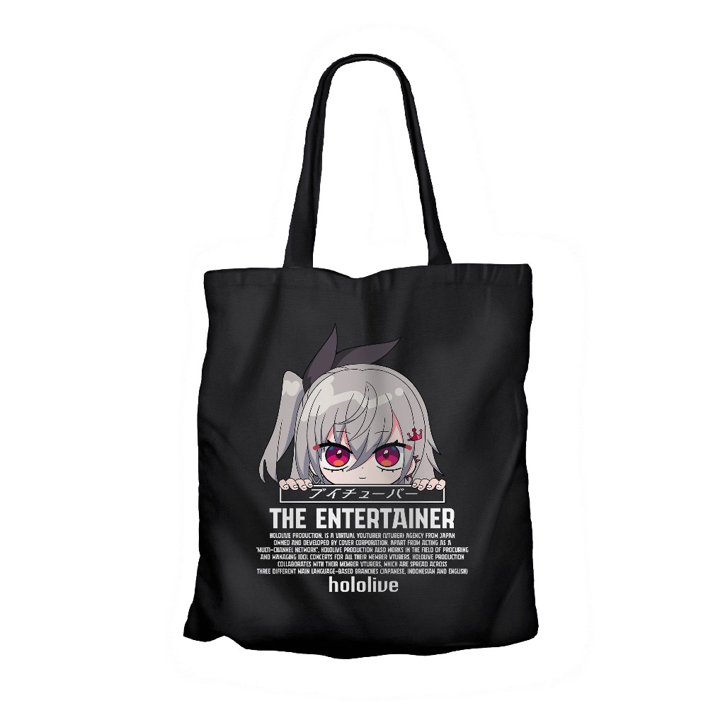 Tote bag infinite anime vtuberISAKI RIONA PEEKER ALT-HOLOLIVEmaterial canvas