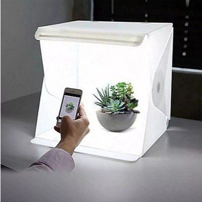 foto studio mini foto box photo studio photo box dengan 2 lampu led