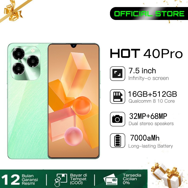 2024 NEW HP INFINIX HOT 40 Pro 4G/5G NFC 16/512GB - Up to 8GB Extended RAM - 68MP OIS Ultra-Sensing 