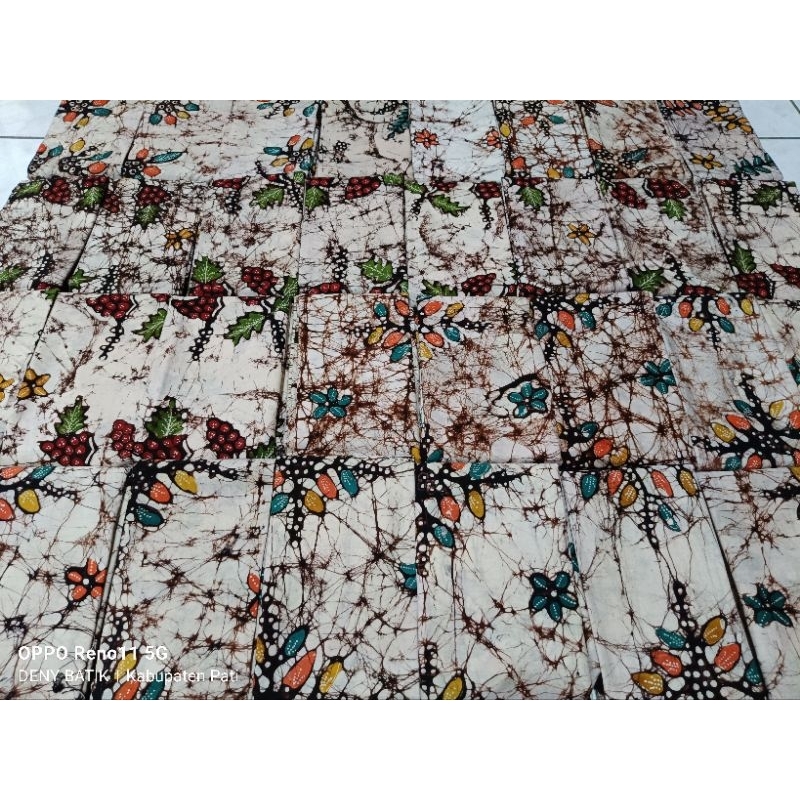 KAIN BATIK TULIS ASLI BAKARAN PATI BATIK PUTIH WARNA PREMIUM ( BUKAN SARUNG )