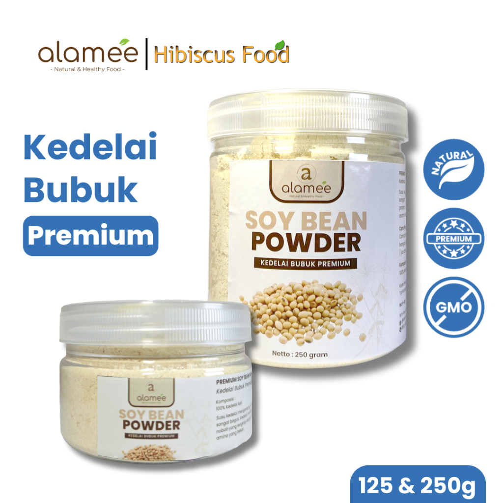

ALAMEE Soy Milk Bean Powder PREMIUM Bubuk Susu Kacang Kedelai Murni Tinggi Protein Tanpa Gula 250gr fresh and natural