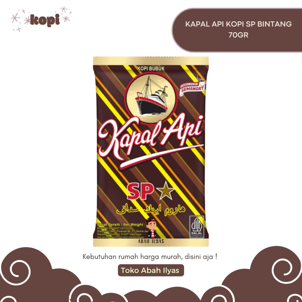 

Kopi Kapal Api SP Bintang Kopi Bubuk 60gr