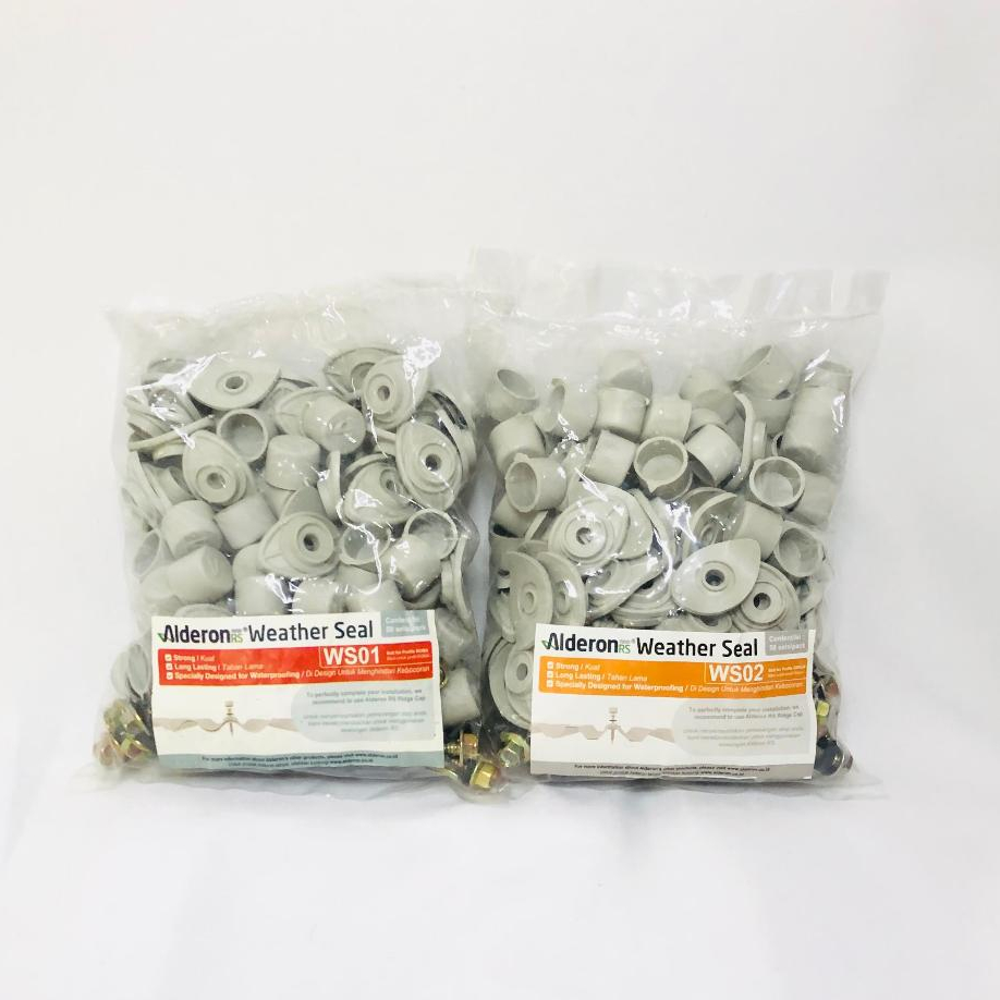 Alderon Rs - Baut / Sekrup / Roofing + Weather Roof Seal Set - Untuk Gelombang Greca/Roma/Trimdeck