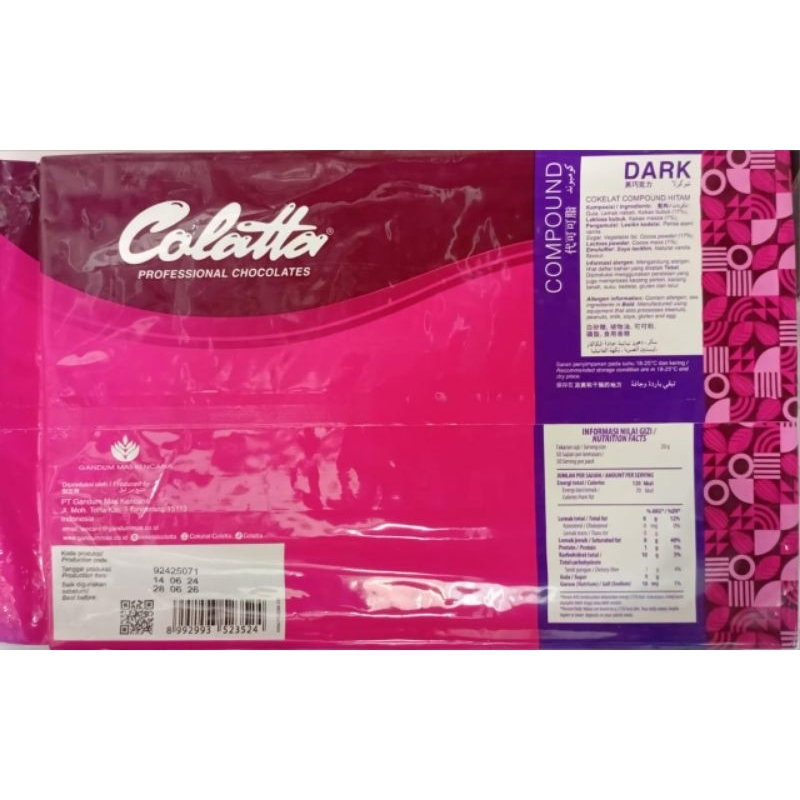 

Cokelat Collata Dark 1kg