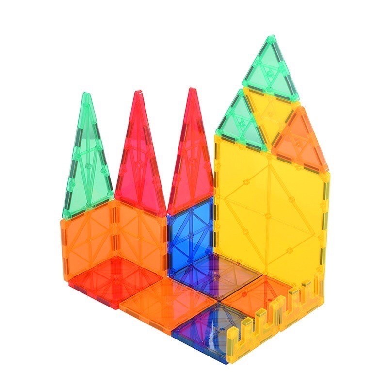 Murah CodMagnetic Tiles 120 Magnetic Tiles 100 Mainan Magnet Puzzle Magnet Mainan Montessori