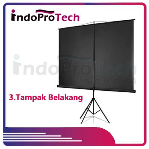Layar Proyektor Tripod 96 inch Screen Projector Kaki Tripod Lipat Manual
