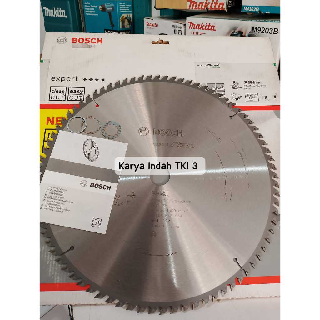 Mata Gergaji Kayu Triplek Bosch 14"Inch 80Mata Mata Sirkel Circular Saw 14Inch 80T Blade Kayu Sirkel