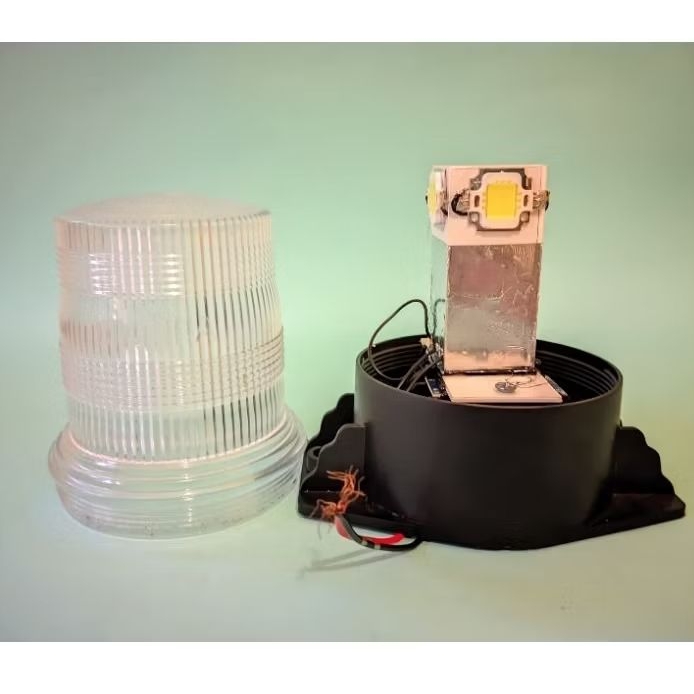 Rotary Blitz 1xKedip Toples Kecil ( Michiba ) Blirz Pesawat Lampu Rakitan 12/24 Volt